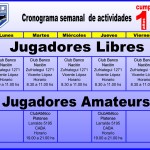 CRONOGRAMA DE ACTIVIDADES DEL CEF Jugadores LIbres